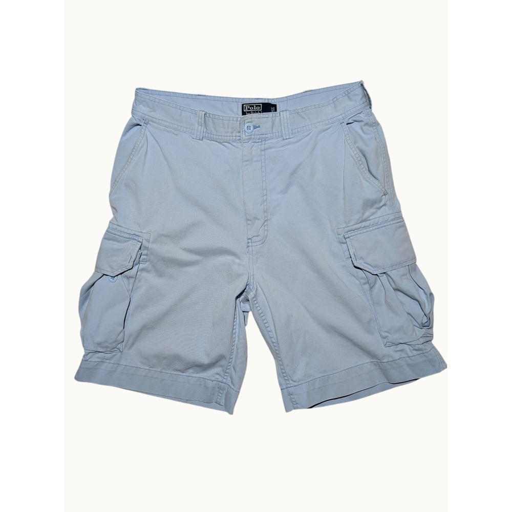 Polo Ralph Lauren Cargo Shorts Light Blue Utility Chino Shorts 34